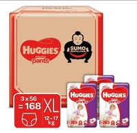Huggies Wonder Pant Diapers Sumo pack Extra Large (168 count)