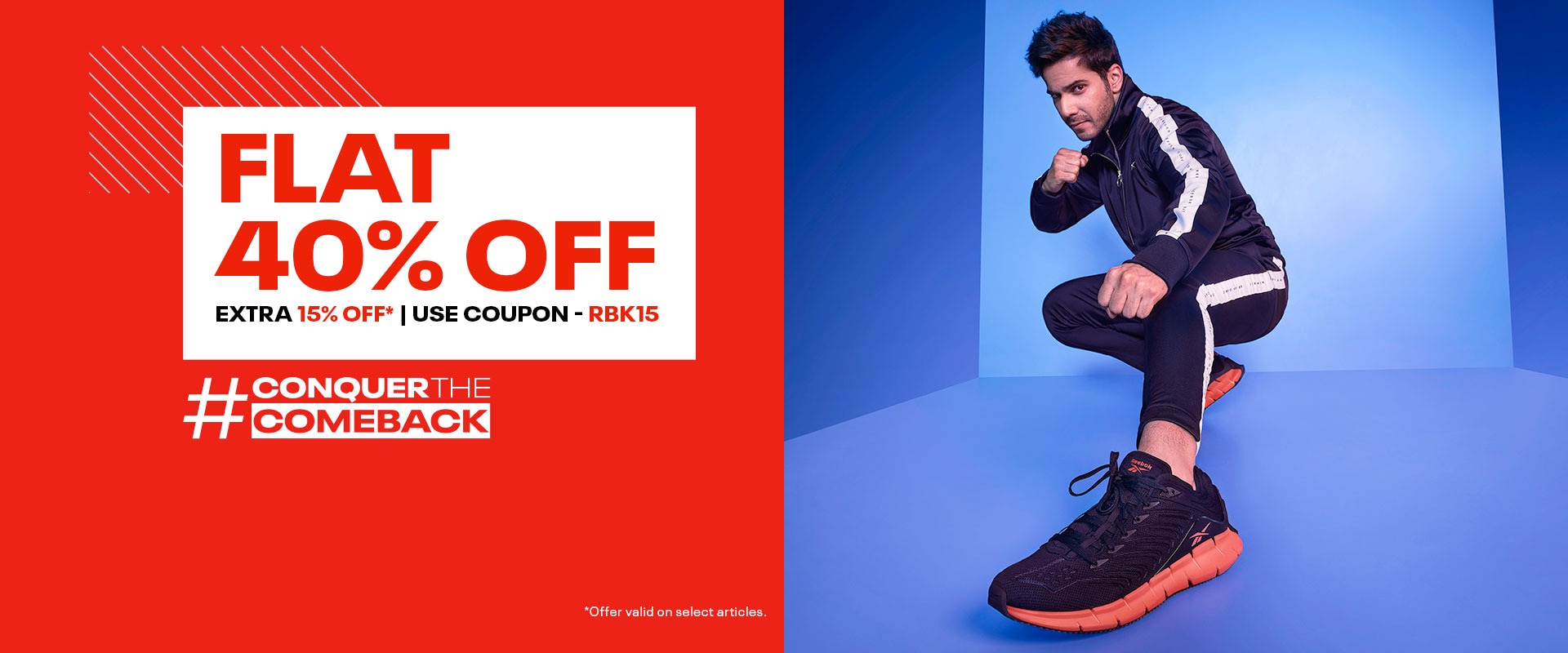 reebok shoes 40 off