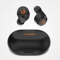 Gionee Feather Pods Splash Proof Ultra-light True wireless Stereo Ear Buds Bluetooth Headset  (Black, True Wireless)