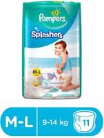Pampers Splashers Disposable Swim Pants Diapers Large Size 11 Pc (L-11) - L