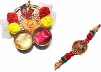 50% coupon for Rakhi with copper thali and ganesh idol  