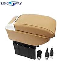 Kingsway Car Arm Rest with Glass Holder and Ashtray With Extra Up to 50% Coupon OFF