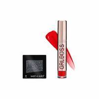 Wet n Wild Color Icon Eyeshadow Glitter Single, Karma, 1.4g with free Australis Grlboss Lips Ambition, Orange, 6ml