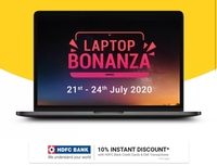 Flipkart Laptop Bonanza 21st - 24 July : Upto 40%off + 10% Instant Discount with HDFC Bank Credit Cards and Credit/Debit EMI Transactions on Laptops, ITP, IT Accessories