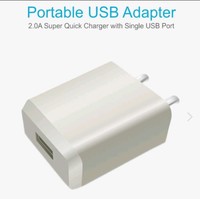 Portronics POR898 2.0A Portable USB Adaptor Whitr