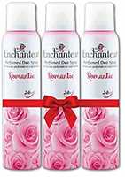Enchanteur Romantic Perfumed Deo Spray for Women, 150ml (Pack of 3)

