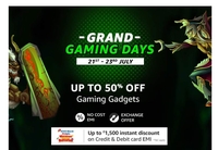 Amazon Grand Gaming Days Upto 50% off + Upto Rs.1500 off via ICICI Bank Card (21st - 23rd July)