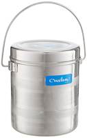 Neelam Stainless Steel 16 22G Diamond Milk Pot, 4600 ml, Silver

