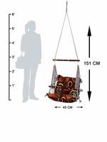 AKworam™ Cotton Swing for Kids Baby's Children Folding and Washable 1-3 Years with Safety Belt Home Garden Jhula for Babies for Indoor Outdoor(Multicolor)