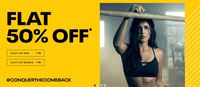 Reebok End of Season sale Get Flat 50% off + 15 % off on using Code (RBK15)