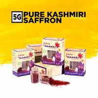 Mannat Saffron, Pure Kashmir Mongra Saffron/ Kesar/ Kumkum (Highest Grade) - 5 Gram's