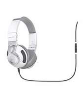 (Renewed) JBL Synchros S300a On-Ear Headphones with Universal in-line Mic & Controls (White/Gray)
