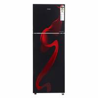 Haier 258 L 3 Star Inverter Frost-Free Double Door Refrigerator (HRF-2784CSG-E, Black Spiral Glass, Convertible