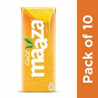 26% Off : Maaza Gold Mango Fruit Drink, 200 ml Tetra Pack (Pack of 10) at Rs.149
