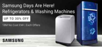 Samsung Days: Upto 30% Off + Upto ₹1500 Off On Prepaid Order Of Refrigerators & Washing Machines + 10% Instant Discount via Citi Bank Cards
