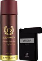 Denver Honour Deo & Black Code Pocket Perfume Combo Deodorant Spray For Men (218 ml, Pack of 2) @ ₹ 187