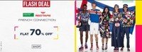 AJIO Flash Deal Flat 70% Off On UCB , Red Tape , French Connection Men's And Women's Clothing