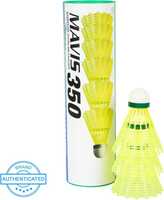 Yonex MAVIS 350 - Green Cap Nylon Shuttle  - Yellow
