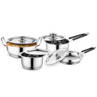  Profusion Stainless Steel Cookware Set (1, 2, 1.2, 1.2 Liters) Silver