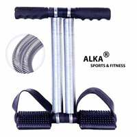 ALKA Double Steel Spring Tummy Trimmer for Women Black Color