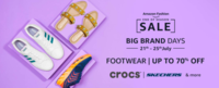 Amazon Big Brand Days 21-25 July :- Upto 70% off on Footwears & Accessories 