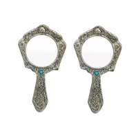 Fancy Metal Design Hand Mirror (Pack of 2) for Rs.208