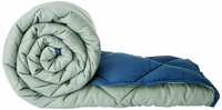 Amazon Brand - Solimo Microfibre Reversible Comforter, Double, Grey and Blue, 200 GSM

