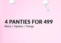 Fresh Monsoon Sale - Buy 4 Panties At Rs.499