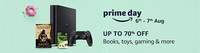 Amazon prime.day:
Get upto 70% off on books toys and gaming