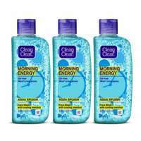 Clean & Clear Morning Energy Aqua Splash, Blue, 100 ml (Pack of 3)