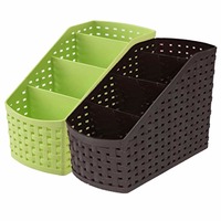 Kuber Industries Compact 2 Piece Plastic Storage Basket, Multi color (CTKTC5268)

