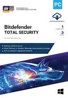 BitDefender 1 User, 3 Years Total Security (Windows) Latest Version with Ransomware Protection - (Email Delivery in 2 hours - No CD)