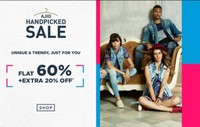 Ajio Handpicked Sale Flat 60% + Extra 20% Off On Men's And Women's Apparel