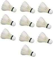 clark white feather shuttle cork pack of 10 Feather Shuttle  - White