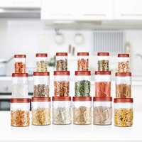 Back - 66% Off : Milton Vitro Plastic Jar Set, 18- Pieces, Transparent @449

