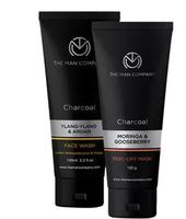 Buy 1 Get 1 - The Man Company Charcoal Face Wash Ylang Ylang & Argan