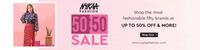Nykaa Fashion 50:50 Sale on Topbrands Women's Clothings & Accessories