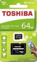 [ Back ] Toshiba M203 64GB Class 10 MicroSDXC 100MB Memory Card with Adapter (THN-M203K0640A2)@ 629

