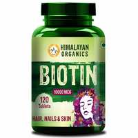 Himalayan Organics Biotin 10000Mcg for Hair Growth Tablets - 120 @Rs 449

