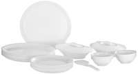 Signoraware Round Dinner Set, 23-Pieces, White
