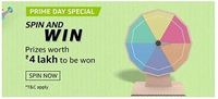 Amazon Prime Day Special - Spin And Win Prizes Worth 4 Lakhs