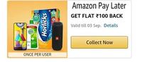 Get Rs.100 cashback on activating Amazon pay later 