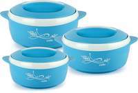 [Pre-Book] Cello Sapphire Pack of 3 Thermoware Casserole Set  (500 ml, 1000 ml, 1500 ml) 

