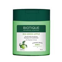 Biotique Bio Green Apple Fresh Daily Purifying Shampoo & Conditioner for Oily Scalp & Hair, 75 ml

