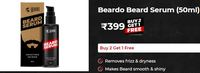  Buy 2 Get 1 Free  Beard Serum (50 ml) + Free VIP Club Membership