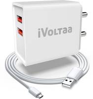 [Pre-book] iVoltaa FuelPort 2.4 2.4 A Multiport Mobile Charger with Detachable Cable  (White, Cable Included)