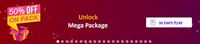 Unlock Mega Package At Just 50% OFF