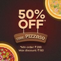 50% Off Up to Rs.150 On Pizza Order