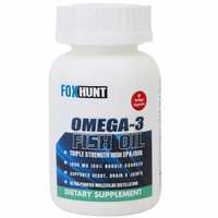 FOX HUNT Omega-3 Fish Oil Triple Strength with 1000mg (550mg EPA & 350mg DHA 100mg) For Healthy Heart, Eyes and Joints - 60 Capsules. Save with 5% off coupon