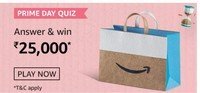 Amazon Prime Day Quiz Answers - Win Rs.25000 Amazon Pay Balance